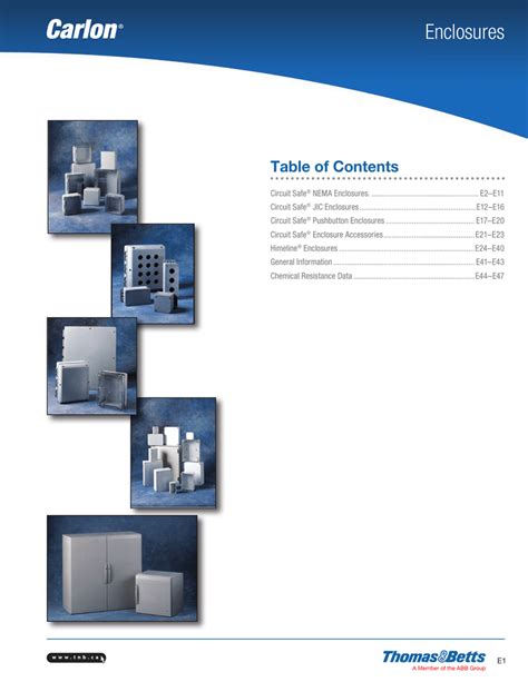 nema enclosure sizes chart